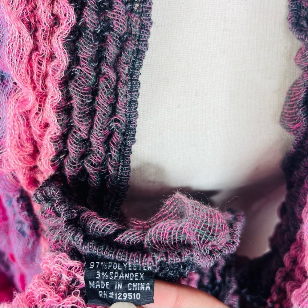 Gauzy Bubble Patchwork Multi-Color Star Textured … - image 6